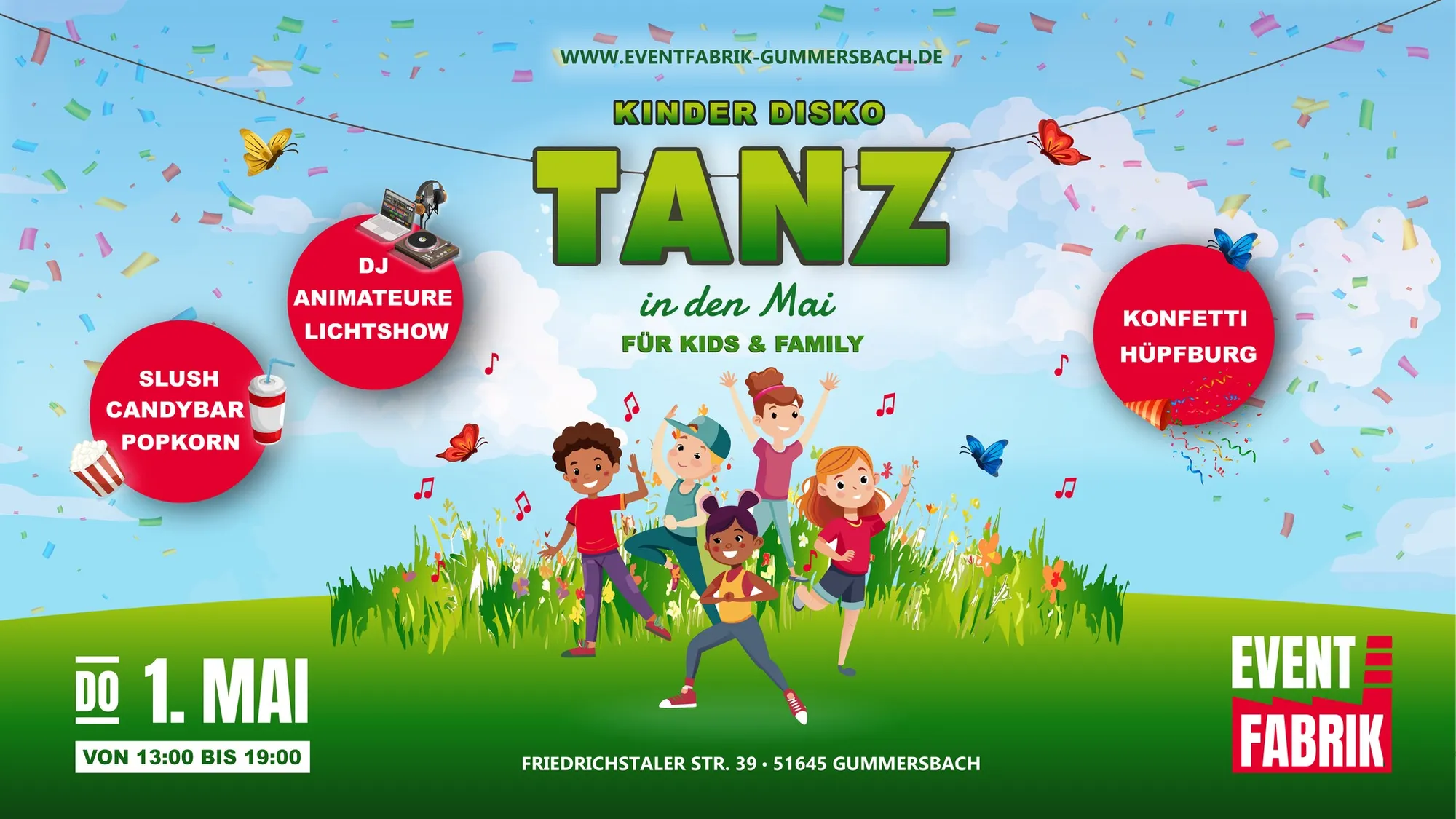 Kinder Disco – Tanzen & Spaß für die ganze Familie!